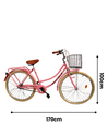 Infinite Bicicleta Vintage Turismo Rosa IF-A1