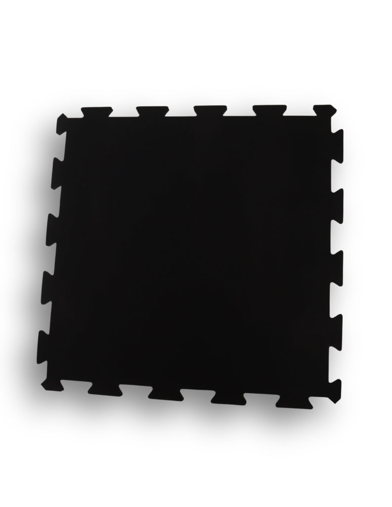 Infinité Piso Comercial 7 mm (+-1mm) 4 lozetas tipo rompecabezas 50x50 cm Negro IF-Piso-N7BLACK