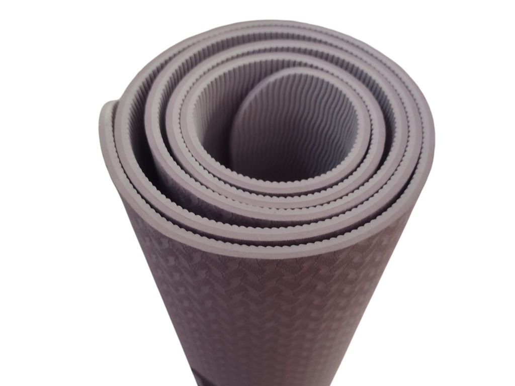 INIFINITé Tapete Mat de Yoga Pilates doble capa 0.6cm*61cm*183cm color Beige