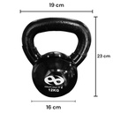 Infinité Pesa Rusa Kettlebell de Acero Cubierta de Vinil 12Kg (IF-K12)