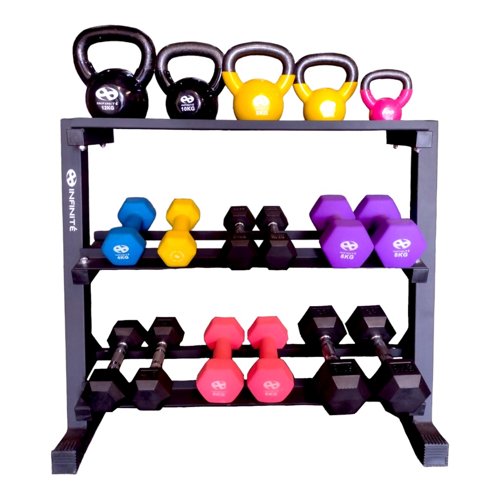 Infinité Pesa Rusa Kettlebell de Acero Cubierta de Vinil 12Kg (IF-K12)