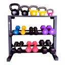 Infinité Pesa Rusa Kettlebell de Acero Cubierta de Vinil 12Kg (IF-K12)