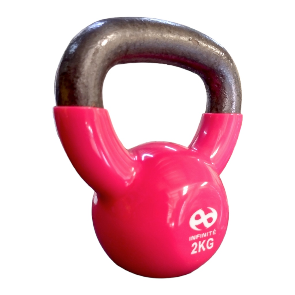 Infinité Pesa Rusa Kettlebell de Acero Cubierta de Vinil 2Kg (IF-K2)