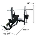 Infinité Banco Olimpico Inclinado Uso Comercial/Olympic Bench Incline Comercial Use IF-F42