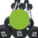 Infinité Barbell Straight/ Barra Recta peso integrado 25 kg Línea económica IF-LEBRE25