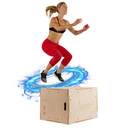 Sunny Health & Fitness Caja Pliométrica de Madera con Cubierta SF-NO.084