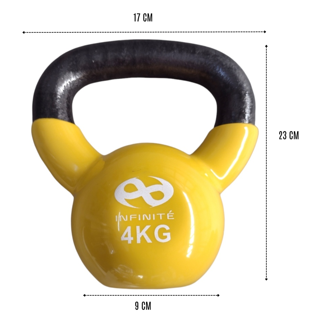 Infinité Pesa Rusa Kettlebell Cubierta de Vinil 4 Kg IF-K4