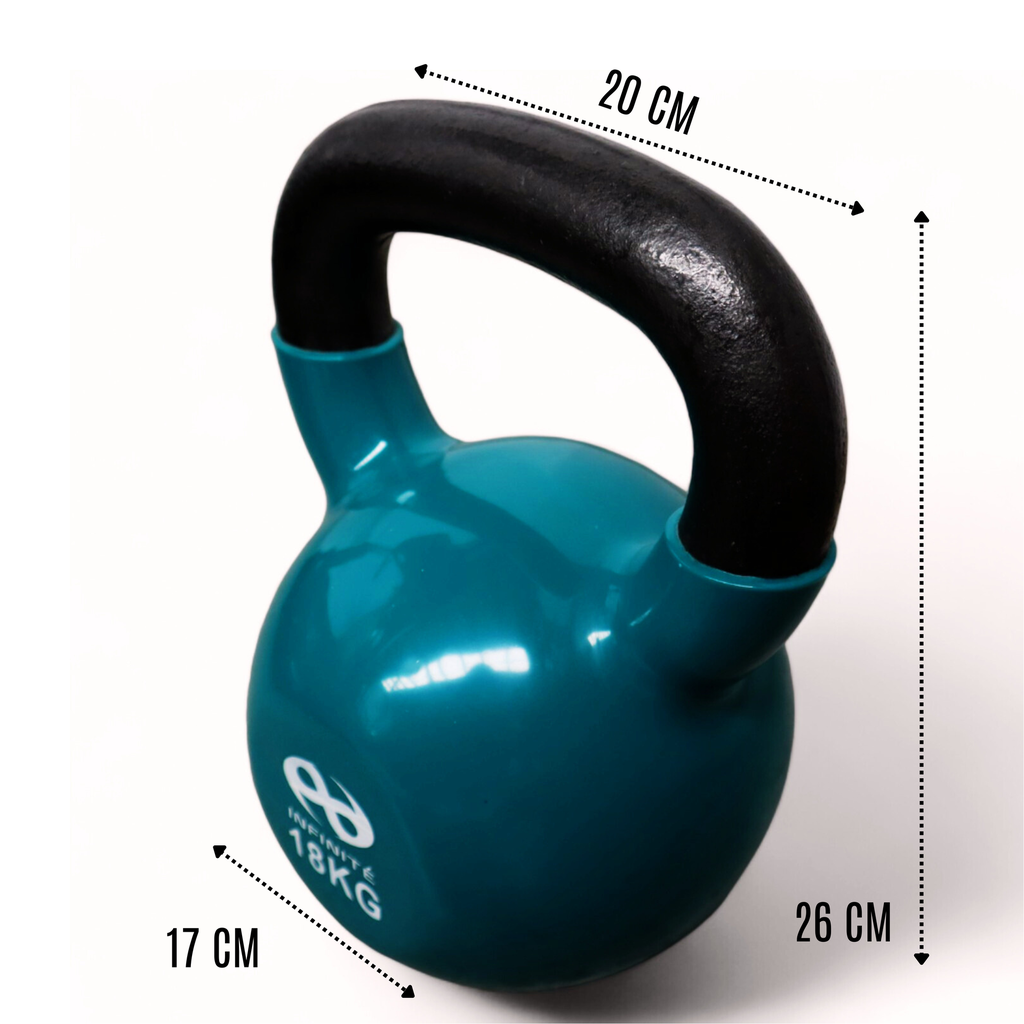 Infinité Pesa Rusa Kettlebell Cubierta de Vinil 18 Kg IF-K18