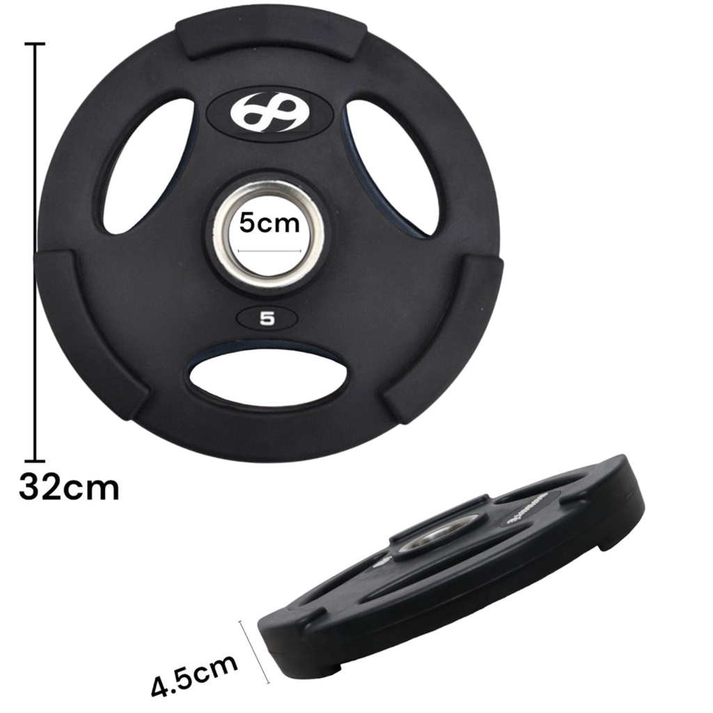 Infinité Disco Olimpico Profesional Forro de goma de alta resistencia 25 Kg IF-50/25K