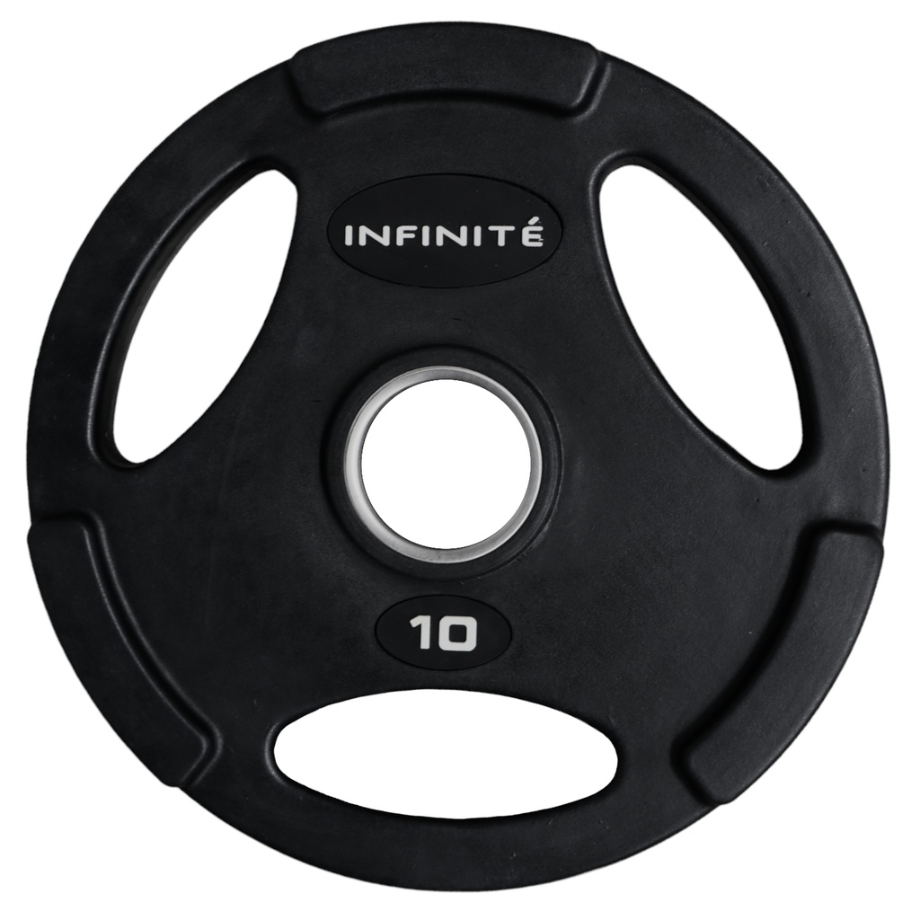 Disco Olimpico Profesional con forro de goma 10 Kg Marca Infinité
