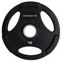Disco Olimpico Profesional con forro de goma 10 Kg Marca Infinité