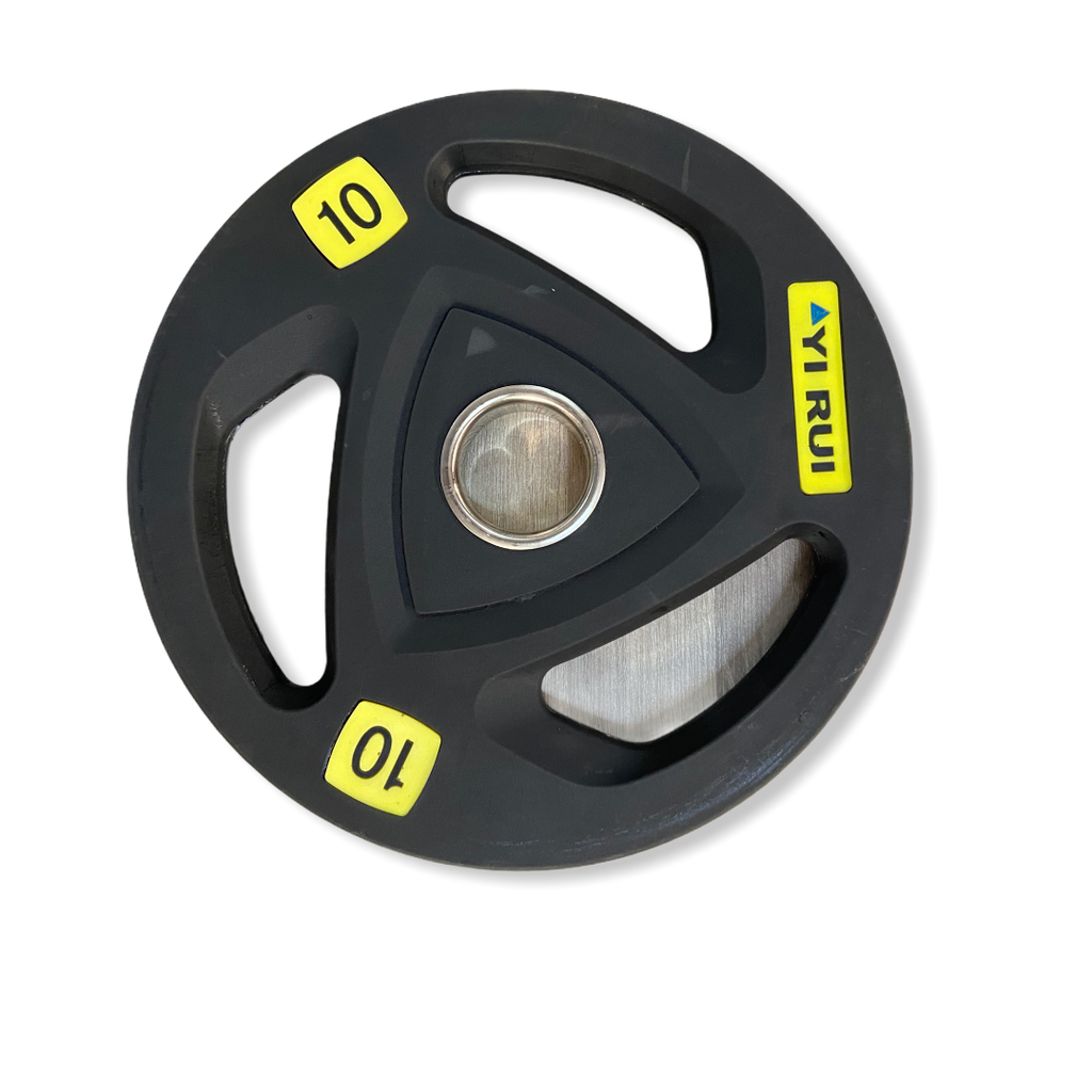 BLACK PU PLATE 10 KG MARCA INFINITE