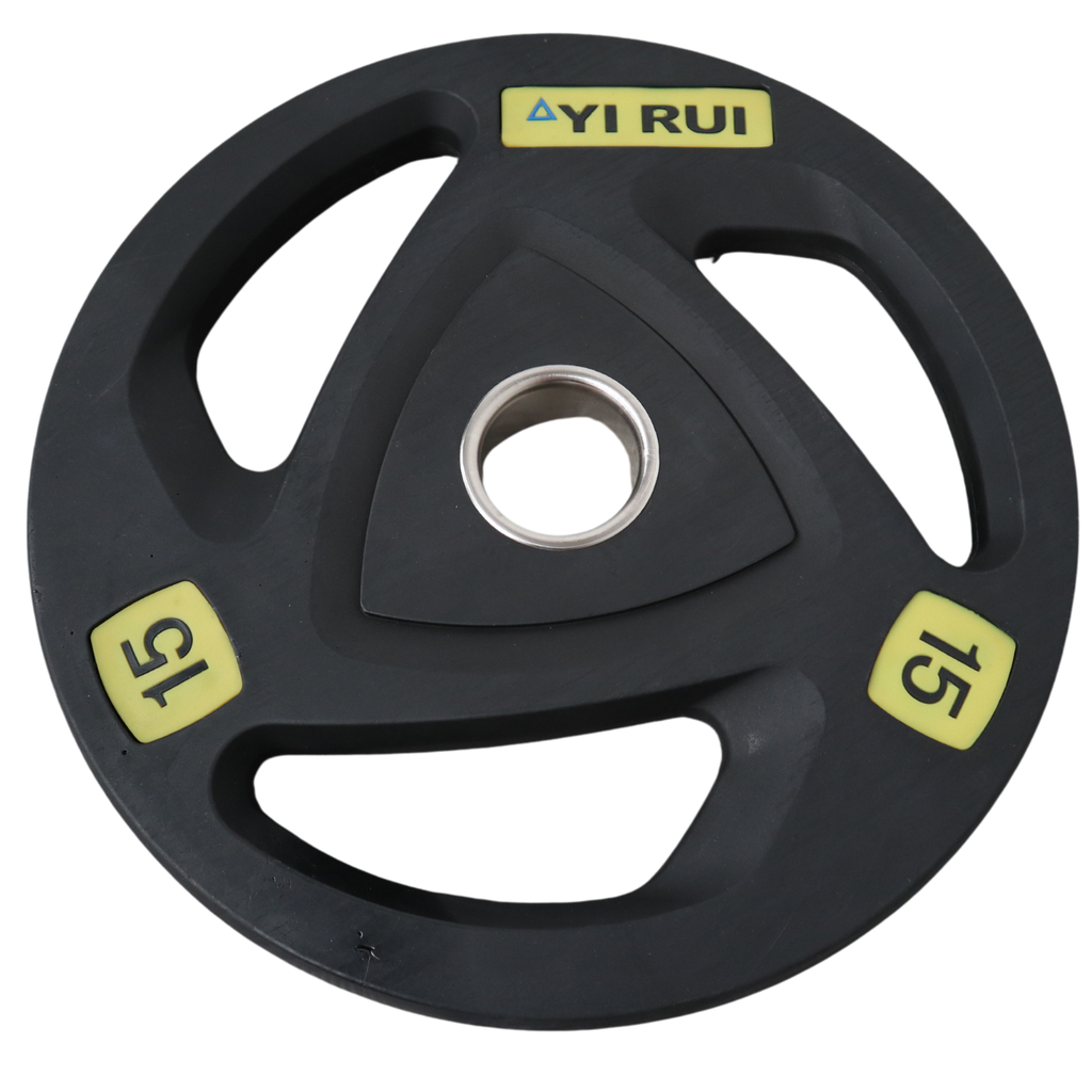 BLACK PU PLATE 15 KG MARCA INFINITE