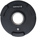 Rubber Plate/Disco Olimpico forro de goma 5 Kg Marca Infinité