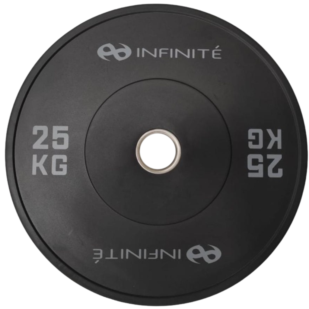 Infinité Bumper Profesional 25 Kg/ Black Bumper Plate 25 Kg IF-BPN25