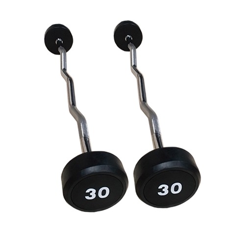 Infinité Barbell set EZ curl //Lote de Barras Curvas 10KG-55KG Incrementos de 5 Kg (10 BARRAS)