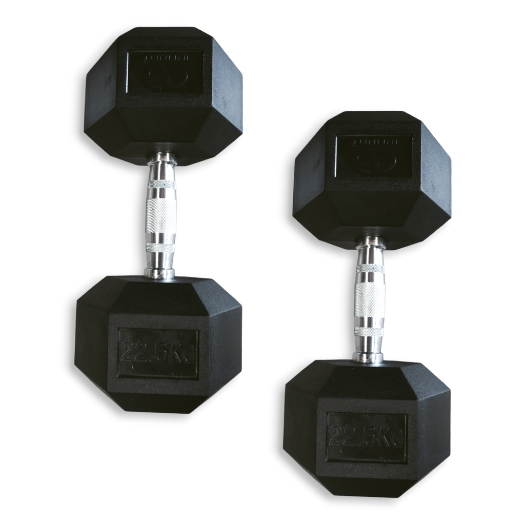 Dumbbell Hex/ Mancuerna Hexagonal 22.5 KG Marca Infinité 