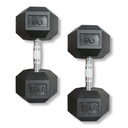 Dumbbell Hex/ Mancuerna Hexagonal 25 KG Marca Infinité