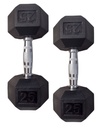 MANCUERNAS HEXAGONALES DE GOMA 25 LIBRAS PAR INFINITE 