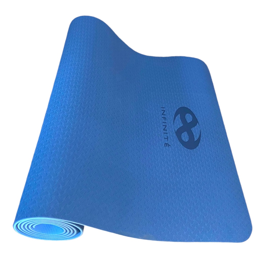 InfinitéTapete de Yoga Profesional Azul//Yoga Mat Blue IF-TY6