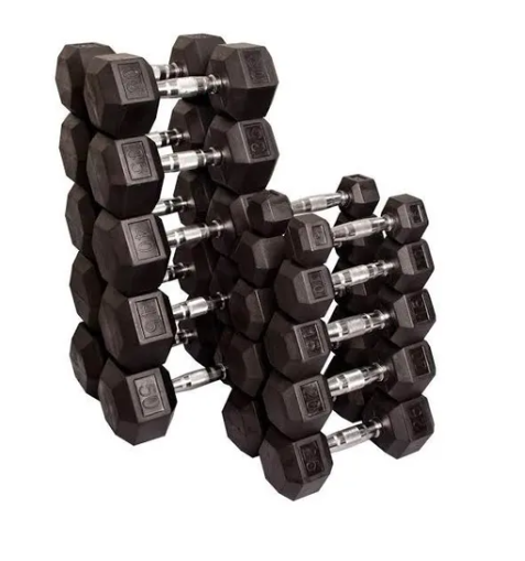 Infinité Lote de mancuernas Hexagonales de 5 a 50 Lb 12 pares IF-LOTE-H50L-12P