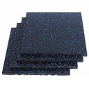 Infinité Piso de gimnasio tipo 50cmx50cm 5mm  Azul 4 Piezas por M² IF-PISO-N10
