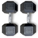 Infinité Mancuerna Hexagonal Goma de alta Resistencia Par 30 Kg IF-HK30 