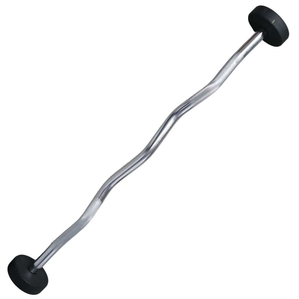 Infinité Barbell EZ Curl/Barra Curva/Barra Z peso integrado 10 Kg Línea económica IF-LEBC10