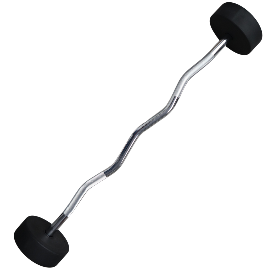 Infinité Barbell EZ Curl/Barra Curva/Barra Z peso integrado 20 Kg Línea económica IF-LEBC20