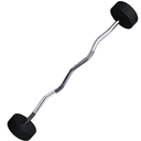 Infinité Barbell EZ Curl/Barra Curva/Barra Z peso integrado 20 Kg Línea económica IF-LEBC20