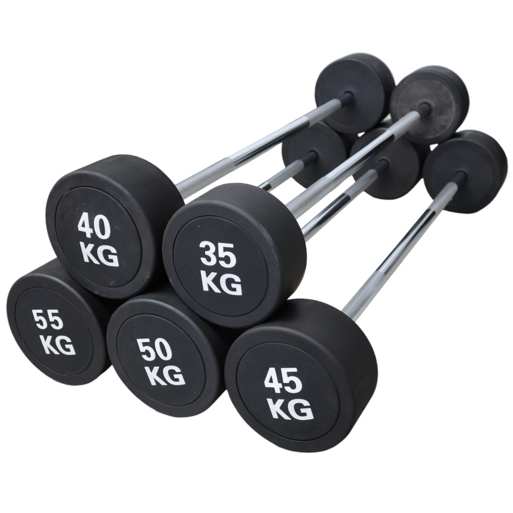 INFINITé Lote de Barras Rectas Línea Económica 10KG-55KG Incrementos de 5 Kg (10 BARRAS) IF-LEBRELT10