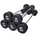 INFINITé Lote de Barras Rectas Línea Económica 10KG-55KG Incrementos de 5 Kg (10 BARRAS) IF-LEBRELT10