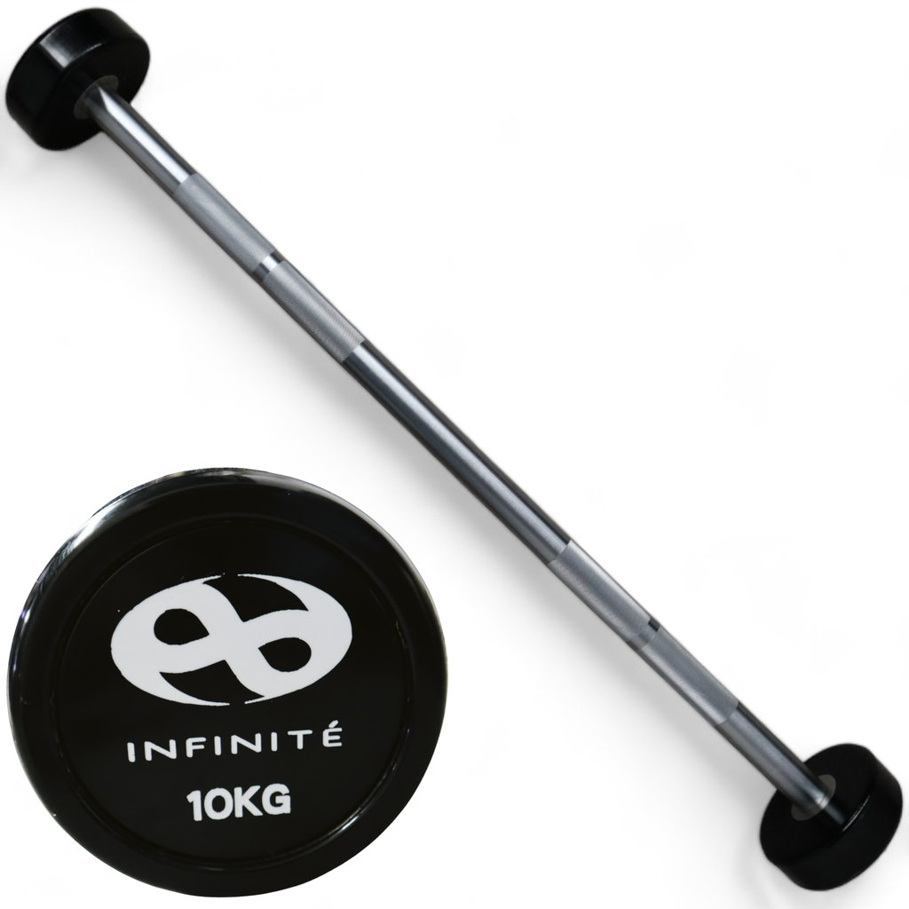 Infinité Barra Recta de Uretano Peso integrado 10 Kg /Barbell Straight IF-BRU10