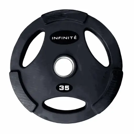 [IF-50/35LB] Disco Olimpico Profesional con forro de goma 35 LB Marca Infinité