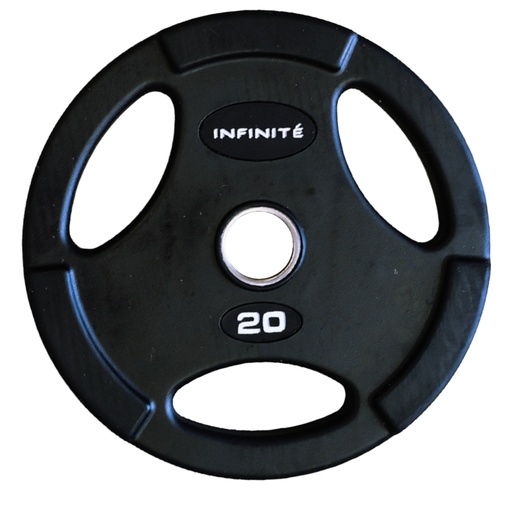 [IF-50/20K] Disco Olimpico Profesional con forro de goma 20 Kg Marca Infinité
