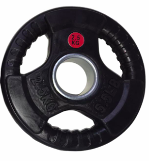 [IF-WG002-5] INFINITÉ DISCO OLIMPICO NEGRO FORRO DE GOMA 3 PERFORACIONES 5 KG/3-HOLES BLACK RUBBER  PLATE  5 KG