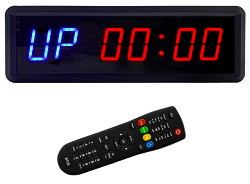 [IF-RCROSF] Reloj con temporizador de intervalos LED cronómetro con control remoto para gimnasio