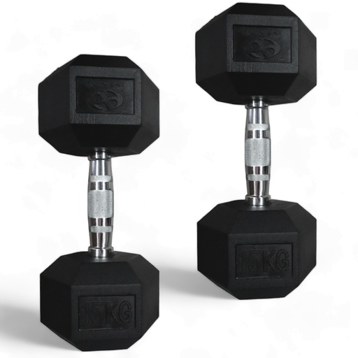 [IF-HK15] Dumbbell Hex/ Mancuerna Hexagonal 15 KG Marca Infinité PAR 