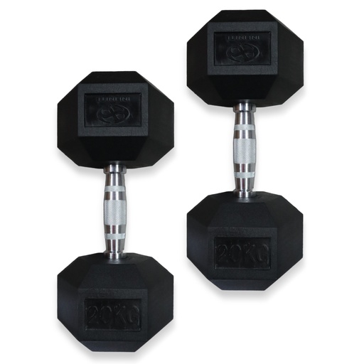 [IF-HK20] Dumbbell Hex/ Mancuerna Hexagonal 20 KG Marca Infinité PAR 