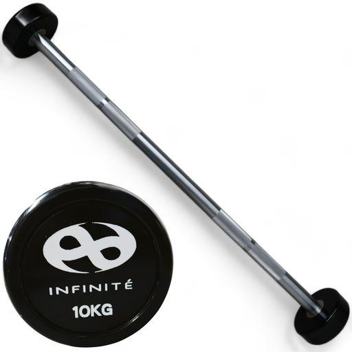 [IF-BRU10] Infinité Barra Recta de Uretano Peso integrado 10 Kg /Barbell Straight IF-BRU10