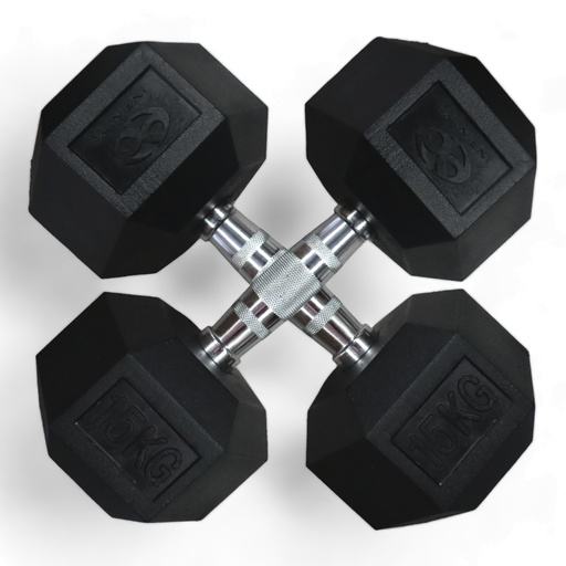 [IF-LEHL15] Infinité Par de Mancuerna Hexagonal Goma de alta Resistencia 15 Lb IF-LEHL15